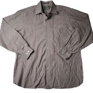 Daniel Cremieux Signature Collection XL Men’s Slim Fit Shepard Check White Red